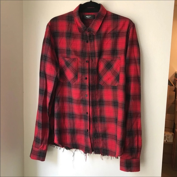 amiri red shirt